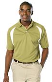 Blue Generation Men's Raglan SS Wicking Polo Shirt