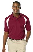 Blue Generation Men's Raglan SS Wicking Polo Shirt