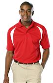Blue Generation Men's Raglan SS Wicking Polo Shirt