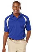 Blue Generation Men's Raglan SS Wicking Polo Shirt