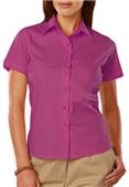 Blue Generation Short Sleeve Stretch Poplin Blouse Blue Generation Short Sleeve Stretch Poplin Blouse
