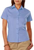 Blue Generation Short Sleeve Stretch Poplin Blouse Blue Generation Short Sleeve Stretch Poplin Blouse