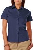 Blue Generation Short Sleeve Stretch Poplin Blouse Blue Generation Short Sleeve Stretch Poplin Blouse