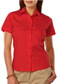 Blue Generation Short Sleeve Stretch Poplin Blouse Blue Generation Short Sleeve Stretch Poplin Blouse