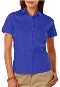 Blue Generation Short Sleeve Stretch Poplin Blouse Blue Generation Short Sleeve Stretch Poplin Blouse
