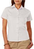 Blue Generation Short Sleeve Stretch Poplin Blouse Blue Generation Short Sleeve Stretch Poplin Blouse