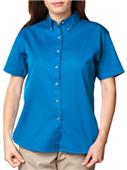 Blue Generation Ladies SS Cotton Twill Shirts Blue Generation Ladies SS Cotton Twill Shirts