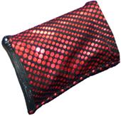Svforza Wrist Wallet Red Metallic Dots Wristband
