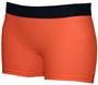 Neon Orange/Black Band 4" Compression Shorts