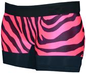 Svforza Pink Zebra/Black 6" Compression Short