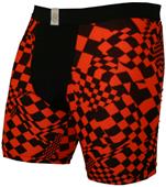 Svforza Orange/Black 4" or 7" Compression Short