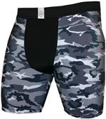 Svforza B/W Camouflage 4" or 7" Compression Shorts