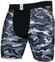 Black White Camouflage 9" Mens Compression Shorts