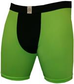 Svforza Black/Neon Green 4"/7" Compression Shorts