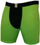 Black Neon Green 9" Mens Compression Shorts