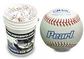 Jugs PEARL Leather Baseballs DZ-w/Bucket Option Jugs PEARL Leather Baseballs DZ-w/Bucket Option