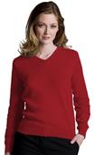 Edwards Misses' V-Neck Long Sleeve Sweater