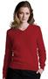 Edwards Misses' V-Neck Long Sleeve Sweater