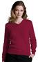 Edwards Misses' V-Neck Long Sleeve Sweater