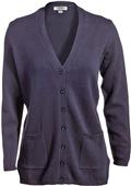Edwards Misses' V-Neck Long Cardigan