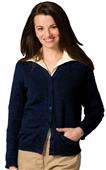 Edwards Womens V-Neck Cardigan with Two Pockets
