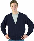 Edwards Unisex V-Neck Cardigan with Two Pockets Edwards Unisex V-Neck Cardigan with Two Pockets