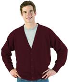 Edwards Unisex V-Neck Cardigan with Two Pockets Edwards Unisex V-Neck Cardigan with Two Pockets