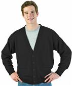 Edwards Unisex V-Neck Cardigan with Two Pockets Edwards Unisex V-Neck Cardigan with Two Pockets