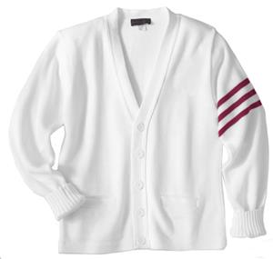 BURGUNDY/WHITE - 013