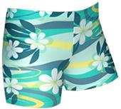 Plangea Spandex 6" Sports Shorts - Plumeria Print Plangea Spandex 6" Sports Shorts - Plumeria Print