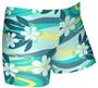 Spandex 6" Sports Shorts - Plumeria Print