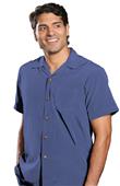Edwards Unisex South Seas Solid Print Camp Shirt