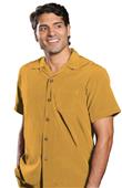 Edwards Unisex South Seas Solid Print Camp Shirt