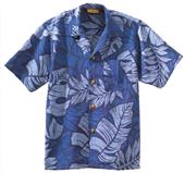 Edwards Unisex South Seas Leaf Print Camp Shirt
