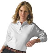 Edwards Unisex Long Sleeve Soft Touch Pique Polo