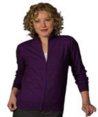 Edwards Misses' Full Zip Front Cardigan