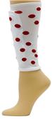 Red Lion Polka Dot Soccer Shin guard Sleeves