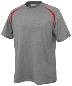 CARBON HEATHER / RED