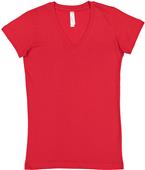 LAT Sportswear Ladies Jr V-Neck T-Shirt LAT Sportswear Ladies Jr V-Neck T-Shirt