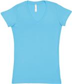 LAT Sportswear Ladies Jr V-Neck T-Shirt LAT Sportswear Ladies Jr V-Neck T-Shirt