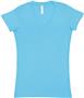 LAT Sportswear Jr V-Neck Longer Length T-Shirts