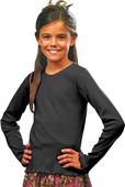 LAT Sportswear Girls Baby Rib Long Sleeve Tiny Tee LAT Sportswear Girls Baby Rib Long Sleeve Tiny Tee