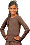LAT Sportswear Girls Baby Rib Long Sleeve Tiny Tee