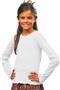 LAT Sportswear Girls Baby Rib Long Sleeve Tiny Tee