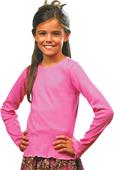 LAT Sportswear Girls Baby Rib Long Sleeve Tiny Tee LAT Sportswear Girls Baby Rib Long Sleeve Tiny Tee