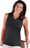 LAT Sportswear Ladies V-Neck Sleeveless T-Shirt