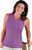 LAT Sportswear Ladies V-Neck Sleeveless T-Shirt
