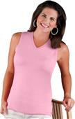 LAT Sportswear Ladies V-Neck Sleeveless T-Shirt