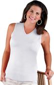LAT Sportswear Ladies V-Neck Sleeveless T-Shirt