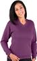 LAT Sportswear Ladies French Terry V-Neck Pullover